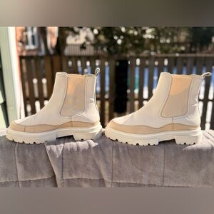 Seychelles Women’s Savor the Moment Chelsea Mid-calf Boots - cream / off-white